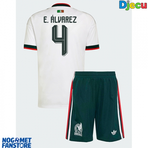 Meksiko Edson Alvarez #4 Gostujuci Dres za djecu SP 2026 Kratak Rukav (+ Kratke hlače)